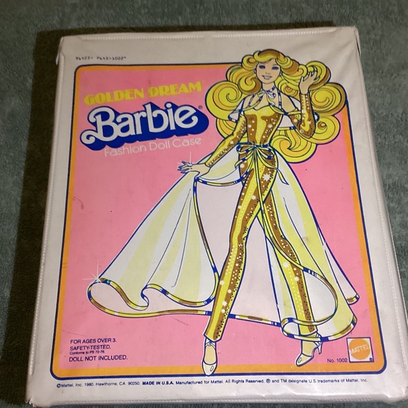 Vintage 1980 Golden Dream Barbie Doll Accessories Storage Case - Picture 1 of 14